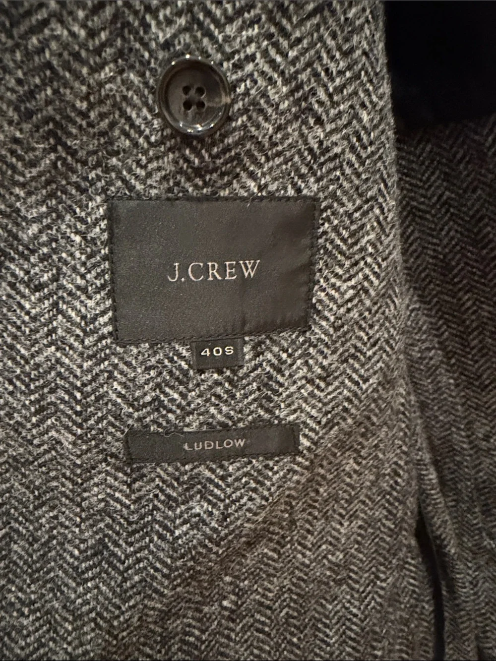 J. Crew Gray Herringbone Sport Coat